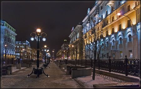 Зимний сквер в Минске
